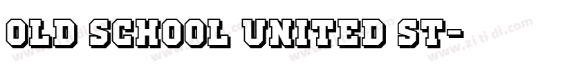 Old School United St字体转换